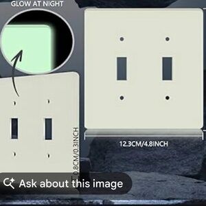 Handmade epoxy glow-in-the-dark wall plates